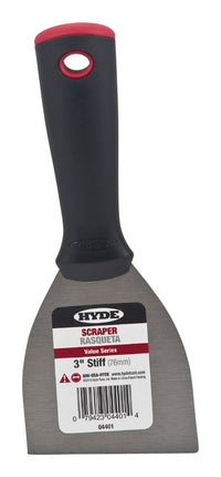 Hyde Value Series 3 in. W High Carbon Steel Stiff Wall Scraper