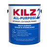 KILZ White Flat Water-Based Acrylic Stain Blocking Primer 1 gal (Pack of 4)