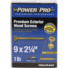 HILLMAN Power Pro No. 9 in. X 2-1/4 in. L Bronze Star Flat Head Premium Deck Screws 1 lb 113 pk