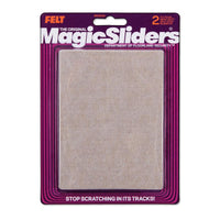 Magic Sliders Felt Self Adhesive Protective Pads Tan Rectangle 6 in. W X 4-1/2 in. L (Pack of 6)