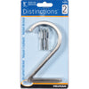 Hillman Distinctions 5 in. Silver Brushed Nickel Screw-On Number 2 1 pc (Pack of 3)