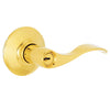 Schlage Accent Bright Brass Entry Lockset 1-3/4 in.