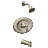 Brushed nickel Posi-Temp(R) tub/shower