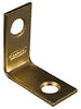 National Hardware 1 in. H X 1/2 in. W X 0.06 in. D Solid Brass Inside Corner Brace