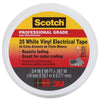 Scotch 3/4 in. W x 66 ft. L White Vinyl Electrical Tape