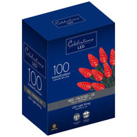 Celebrations LED C6 Red 100 ct String Christmas Lights 24.75 ft.