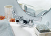 OakBrook Chrome Two-Handle Bathroom Sink Faucet 4 in.