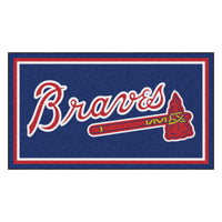 MLB - Atlanta Braves Tomahawk 3ft. x 5ft. Plush Area Rug