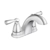 Moen Banbury Chrome Centerset Bathroom Sink Faucet 4 in.