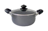 Bene Casa Aluminum Dutch Oven 9.5 in. 5.2 qt Black