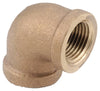 Pipe Fittings, Brass Elbow, Lead Free, 90 Degree, 1/4-In.