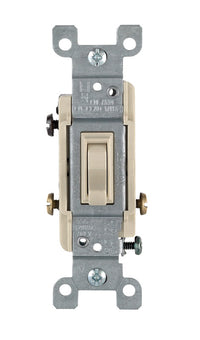 Leviton Heavy-Duty 15 amps Toggle Switch Ivory 1 pk