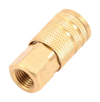 Forney Brass Air Coupler 1/4 in. Female X 1/4 in. 1 pc