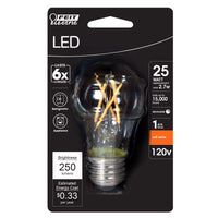 Feit A15 E26 (Medium) Filament LED Bulb Soft White 25 Watt Equivalence 1 pk (Pack of 6)