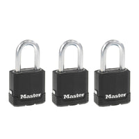 Master Lock Magnum 1-7/8 in. H X 1-3/16 in. W X 1-3/4 in. L Laminated Steel Ball Bearing Locking Pad