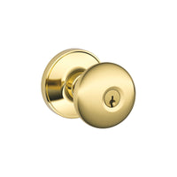 Dexter Traditional Bright Brass Entry Knobs 1-3/4 in.