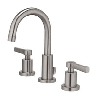 OakBrook Brushed Nickel Widespread Bathroom Sink Faucet 8 in.