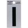 Hillman 2 in. Reflective Black Mylar Self-Adhesive Letter I 1 pc (Pack of 6)