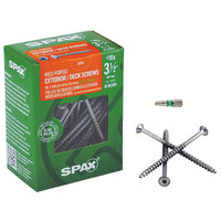 Spax 3-1/2 in. L Flat Head Multi-Purpose Screws 1 lb 59 pk