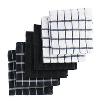 Ritz Black Cotton Dish Cloth 6 pk (Pack of 2)