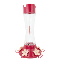 Perky-Pet Hummingbird 20 oz Glass/Plastic Pinch-Waist Nectar Feeder 6 ports