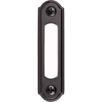 Heath Zenith Satin Black Metal Wired Pushbutton Doorbell