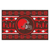 NFL - Cleveland Browns Holiday Sweater Rug - 19in. x 30in.