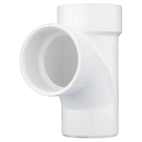 Charlotte Pipe Schedule 40 1-1/2 in. Hub X 1-1/2 in. D Hub PVC Sanitary Street Tee 1 pk