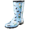 Sloggers 5020beebl06 Size 6 Women'S Blue Bee & Flower Print Rain & Garden Boot