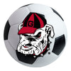 University of Georgia Old Bulldog Soccer Ball Rug - 27in. Diameter