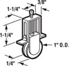 Prime-Line 1 in. D X 1/4 in. L Plastic/Steel Roller Assembly 2 pk