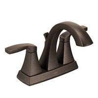 Oil rubbed bronze two-handle high arc bathroom faucet