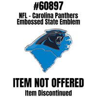 NFL - Carolina Panthers Team State Aluminum Emblem