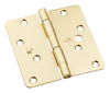 National Hardware 4 in. L Satin Brass Door Hinge (Pack of 5)