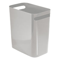 iDesign 2 gal Gray Plastic Wastebasket (Pack of 4)