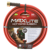 Element MAXLite 5/8 in.   D X 50 ft. L Premium Grade Red Rubber Garden Hose