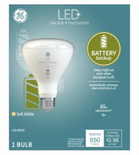 GE Lighting LED+ BR30 E26 (Medium) LED Battery Backup Smart Bulb Soft White 60 Watt Equivalence