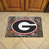 University of Georgia Camo Rubber Scraper Door Mat