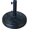 Bond Black Round Resin Umbrella Base