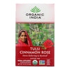 Organic India Tulsi Tea Cinnamon Rose - 18 Tea Bags - Case of 6