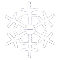 Celebrations LED Pure White Snowflake 24 in. Hanging Decor