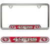 NFL - San Francisco 49ers Embossed License Plate Frame