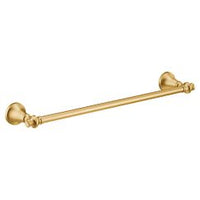 Brushed gold towel bar