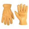 CLC Work Gear Yellow Reinforced Leather Palm Thumb Patch Men's Driver Gloves M