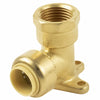 BK Products Proline Push to Connect 1/2 in. PTC X 1/2 in. D FPT Brass 90 Degree Drop Ear Elbow