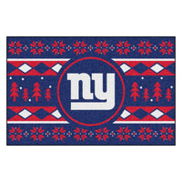 NFL - New York Giants Holiday Sweater Rug - 19in. x 30in.