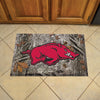 University of Arkansas Camo Rubber Scraper Door Mat