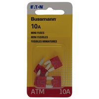 Bussmann 10 amps ATM Mini Automotive Fuse 5 pk