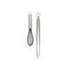 Core Home Silver Silicone/Stainless Steel Whisk Tong Set