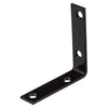 National Hardware 3 in. H X 0.75 in. W X 0.011 in. D Black Steel Inside Corner Brace